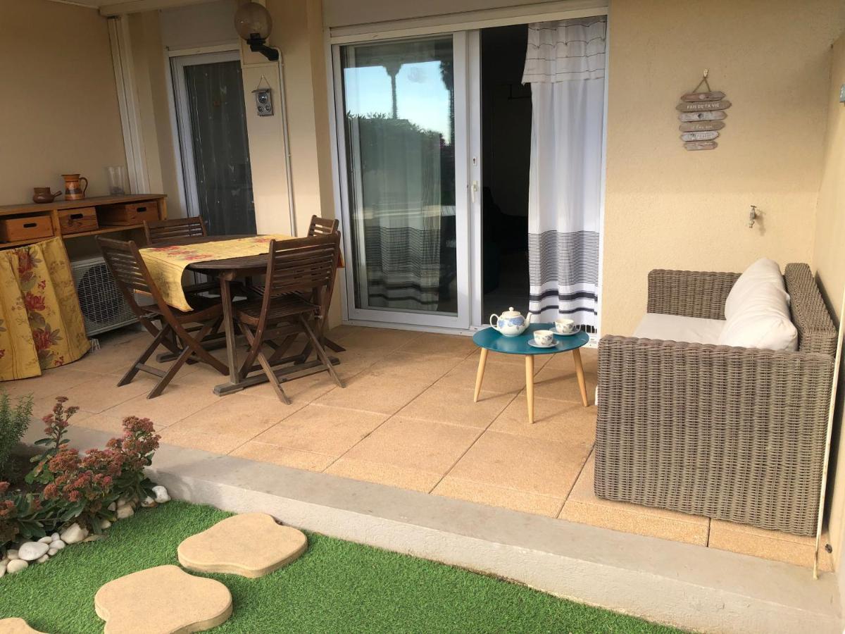 Le Jardin De La Plage - T2 - Terrasse Jardin 30M2 - Piscine - Clim- Wifi -Parking カネ エクステリア 写真
